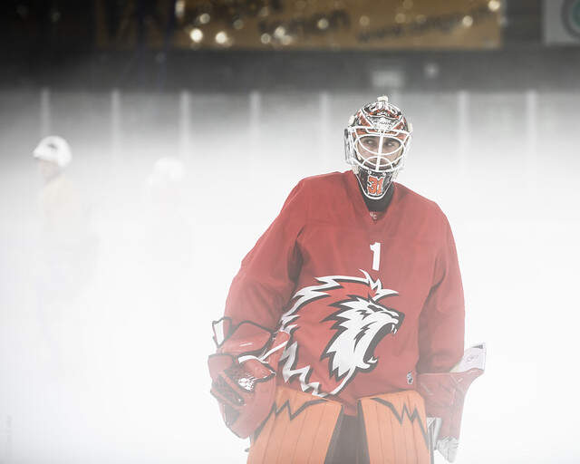 Kevin Pasche dans un nuage de glace